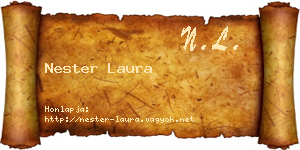 Nester Laura névjegykártya