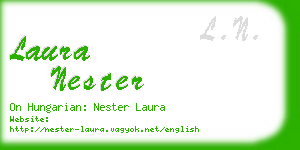 laura nester business card